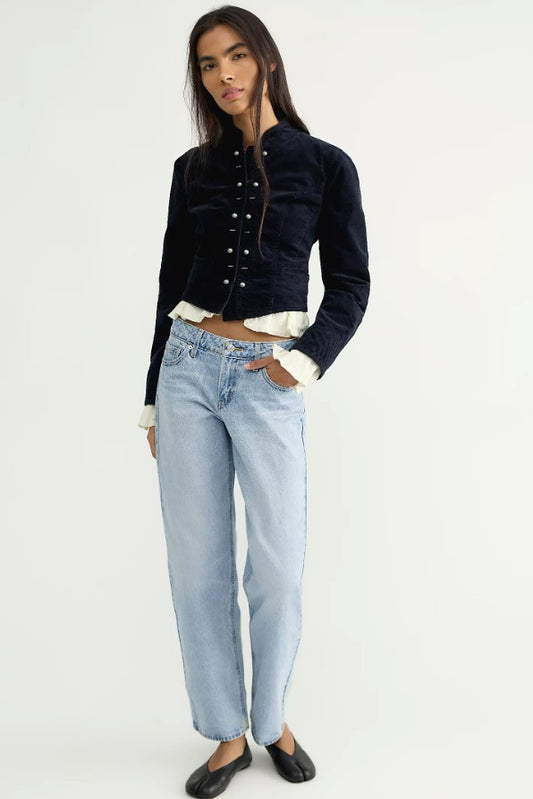 Free People Cloud Nine Blazer in Black
