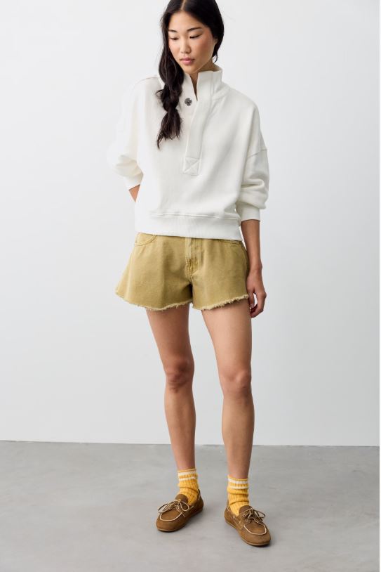 Free People Timeless Pullover in Clean Ivory