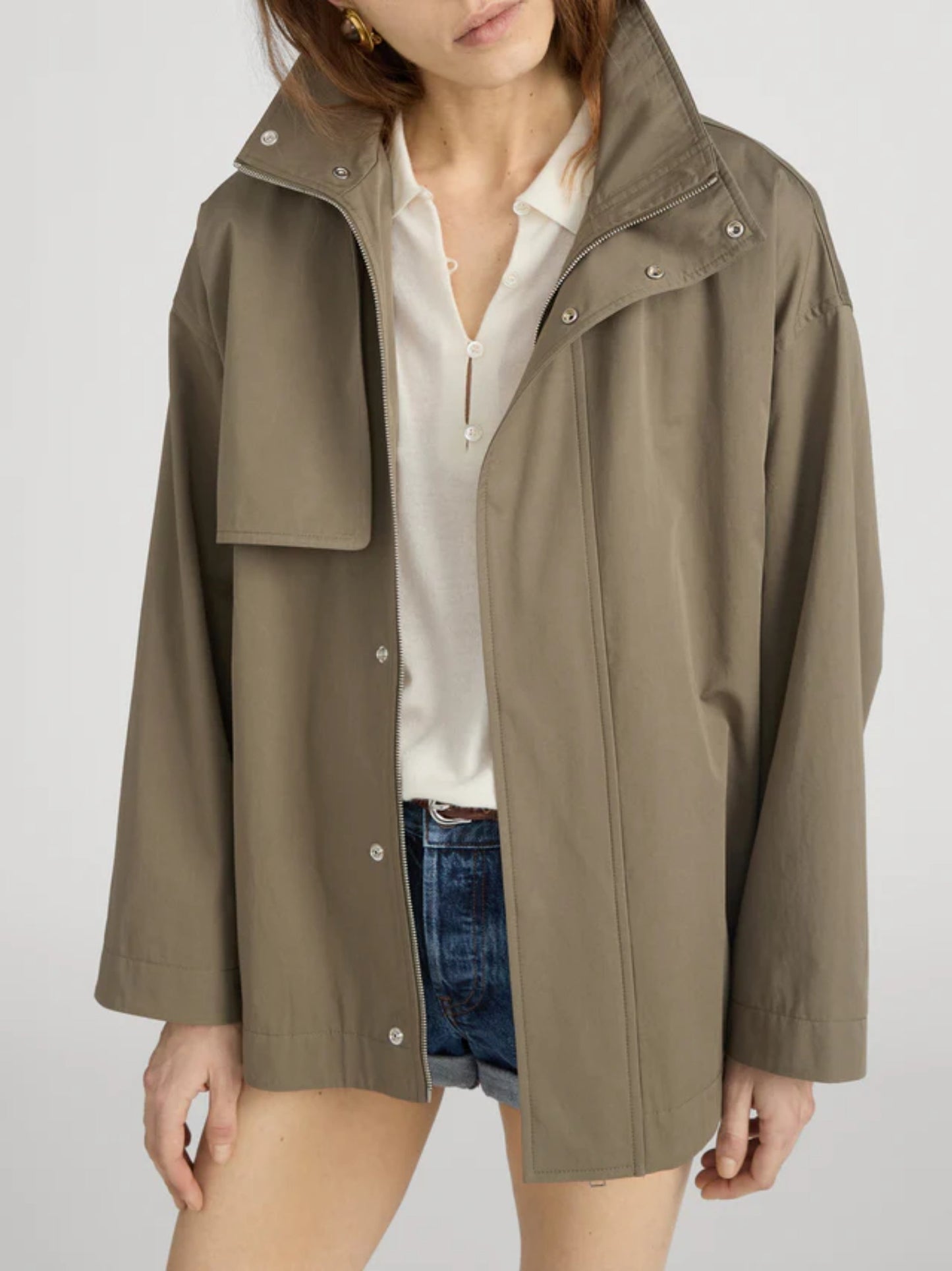 Frame Short Field Trench in Khaki