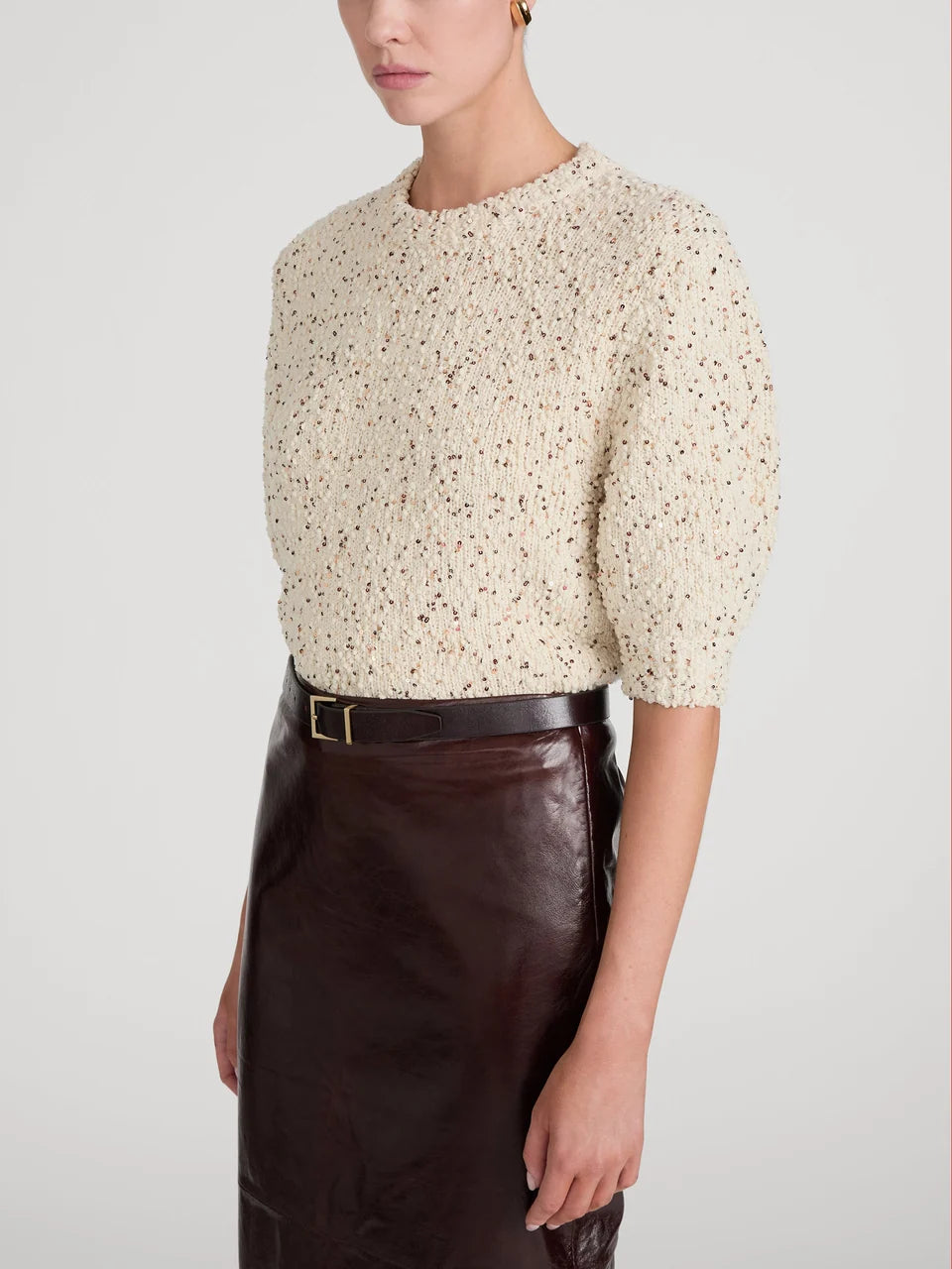 Frame The Confetti Sweater in Cream