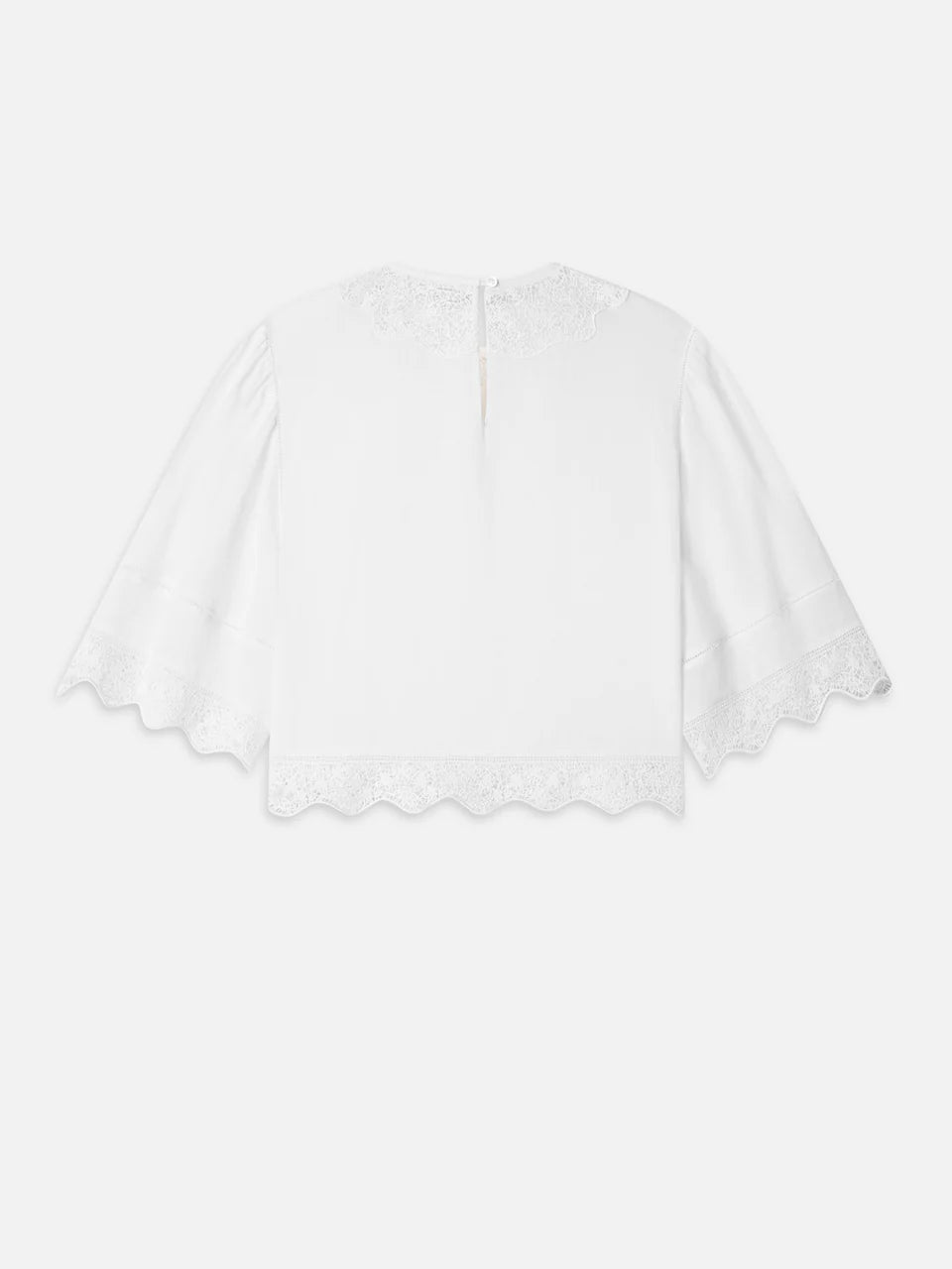 Frame The Embroidered Top in White