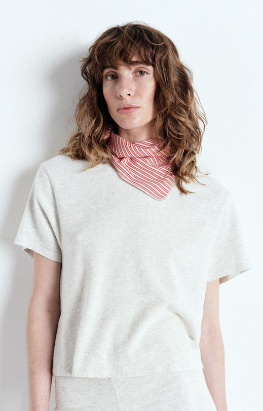 American Vintage T-Shirt in Heather Grey