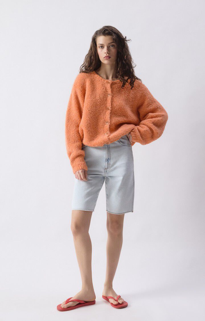 American Vintage Cardigan in Nude Melange