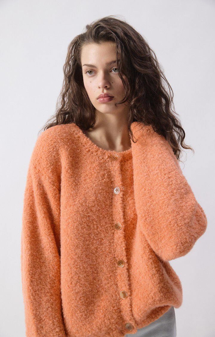 American Vintage Cardigan in Nude Melange