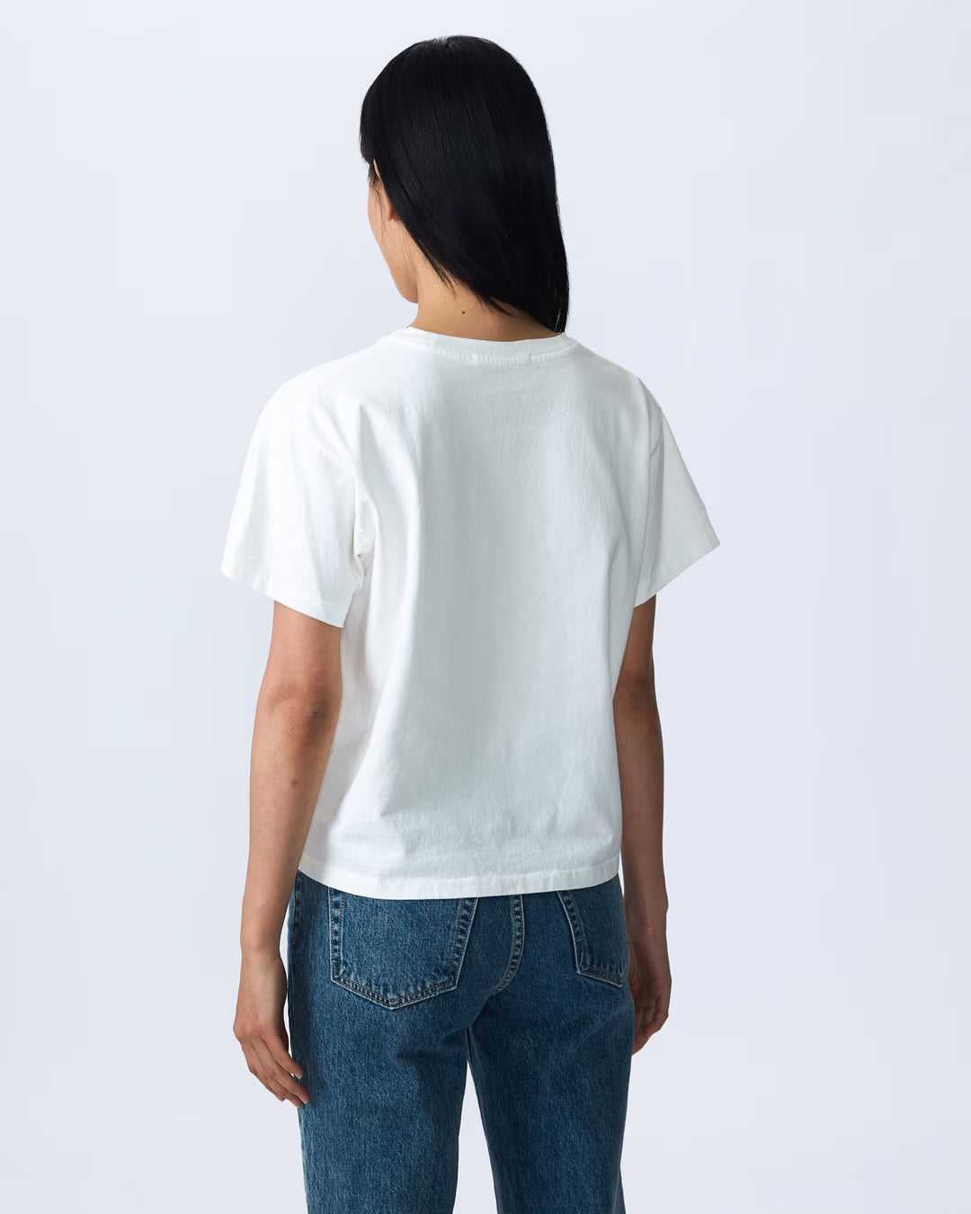 SLVRLAKE Square Tee in Natural White