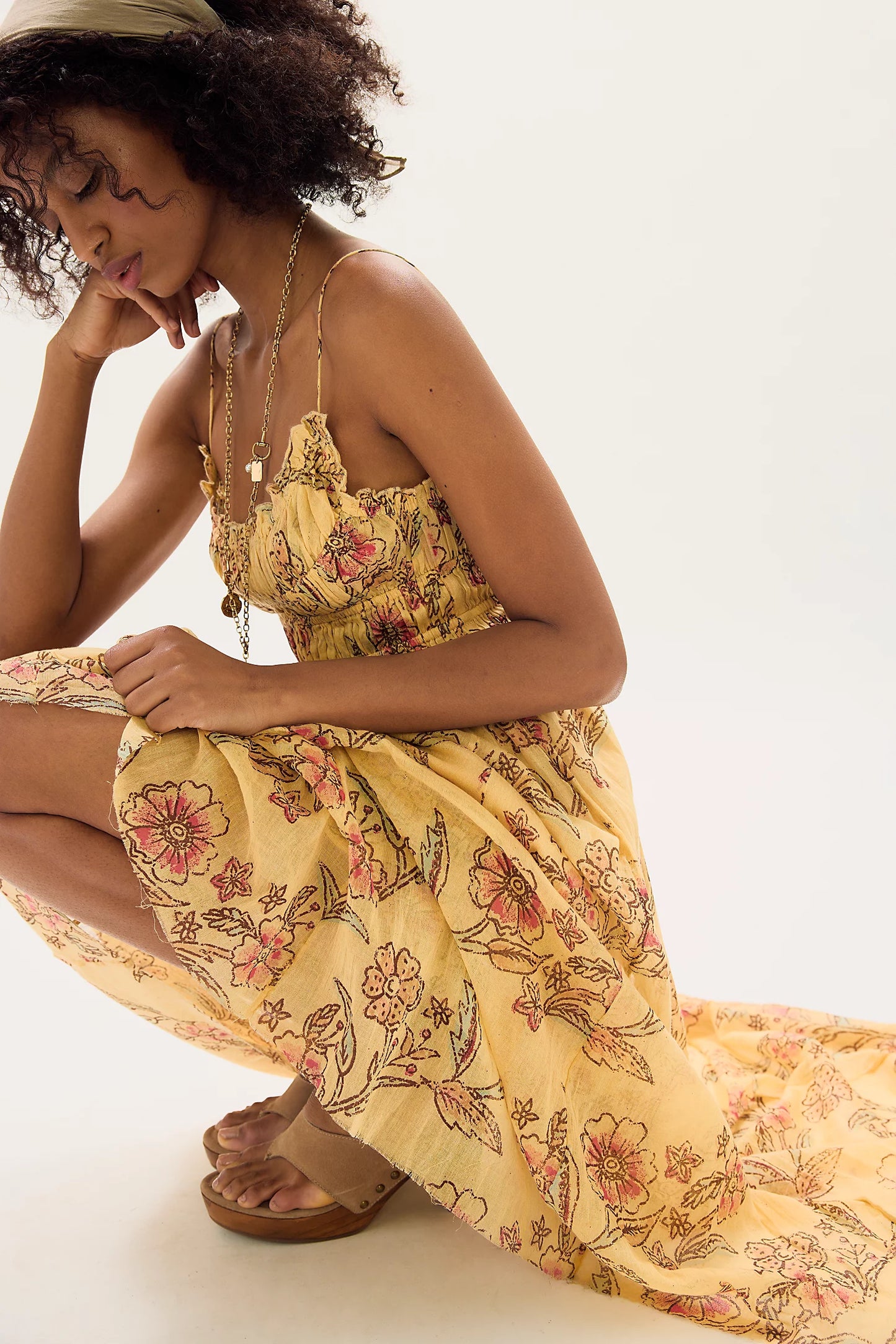 Free People One Ciela Dress in Vanilla Custard