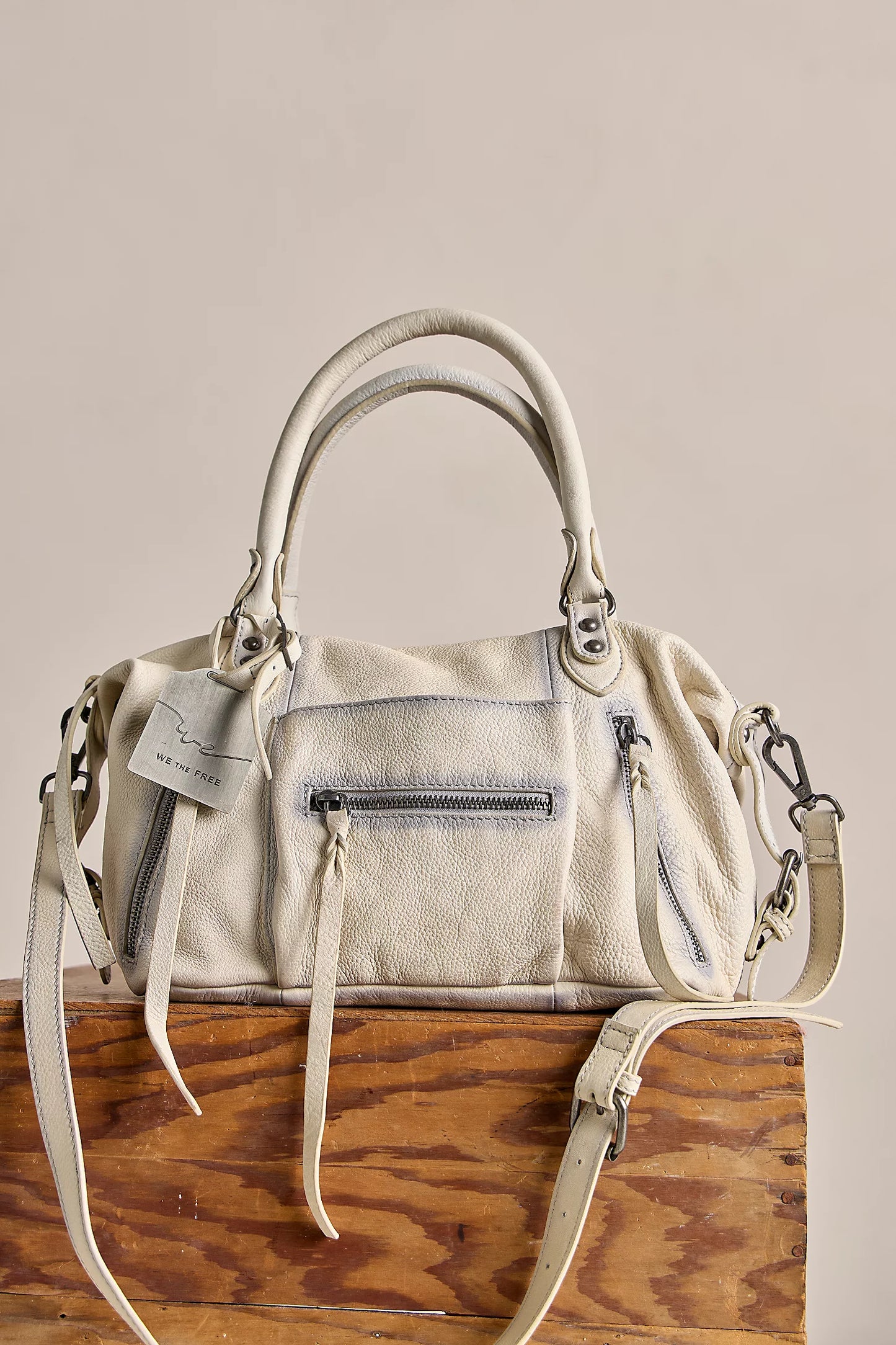 Free People WTF Baby Emerson Tote Bag in Salt