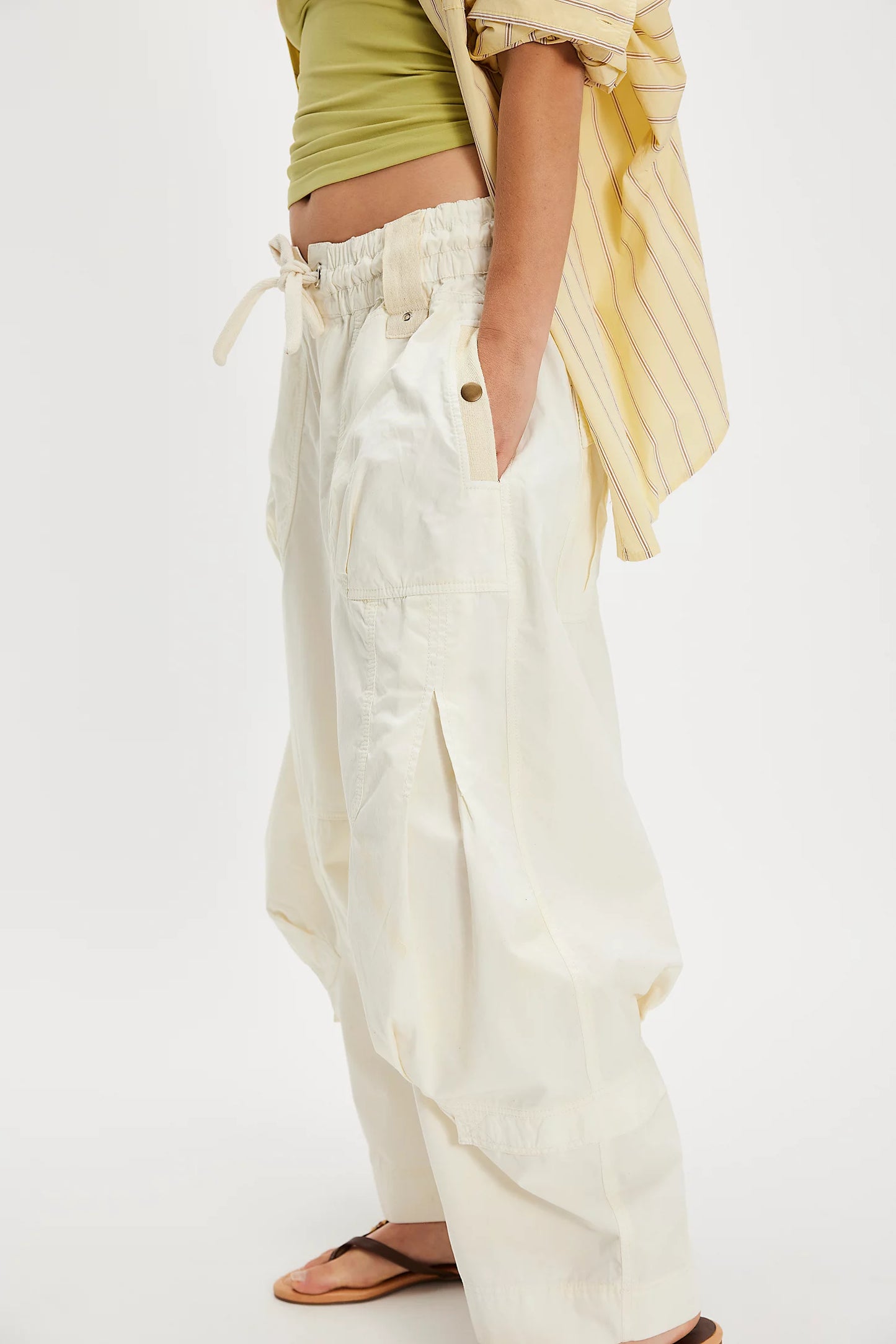 Free People Onset Parachute Pant in Tofu