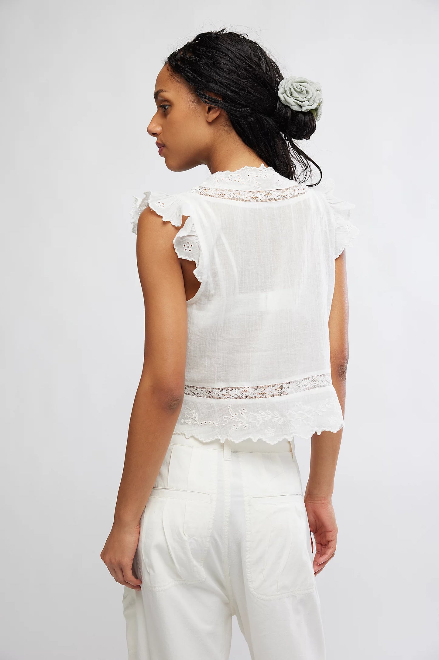 Free People Day Dreamer Top in Ivory