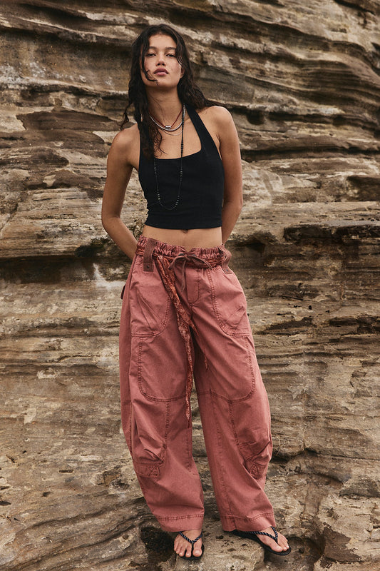 Free People Onset Parachute Pant in Paper Lantern