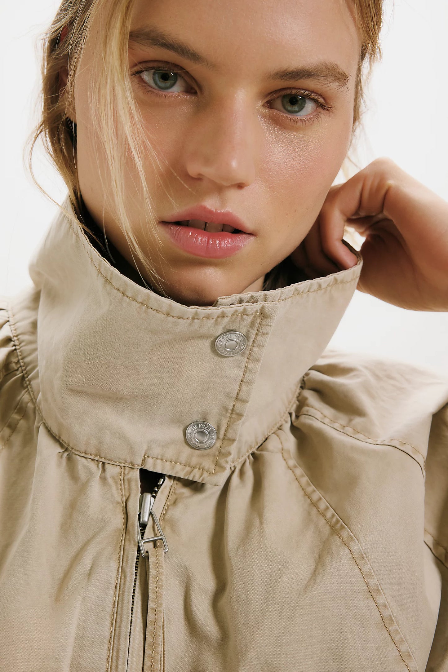 Free People Chelsea Jacket in Oatmeal