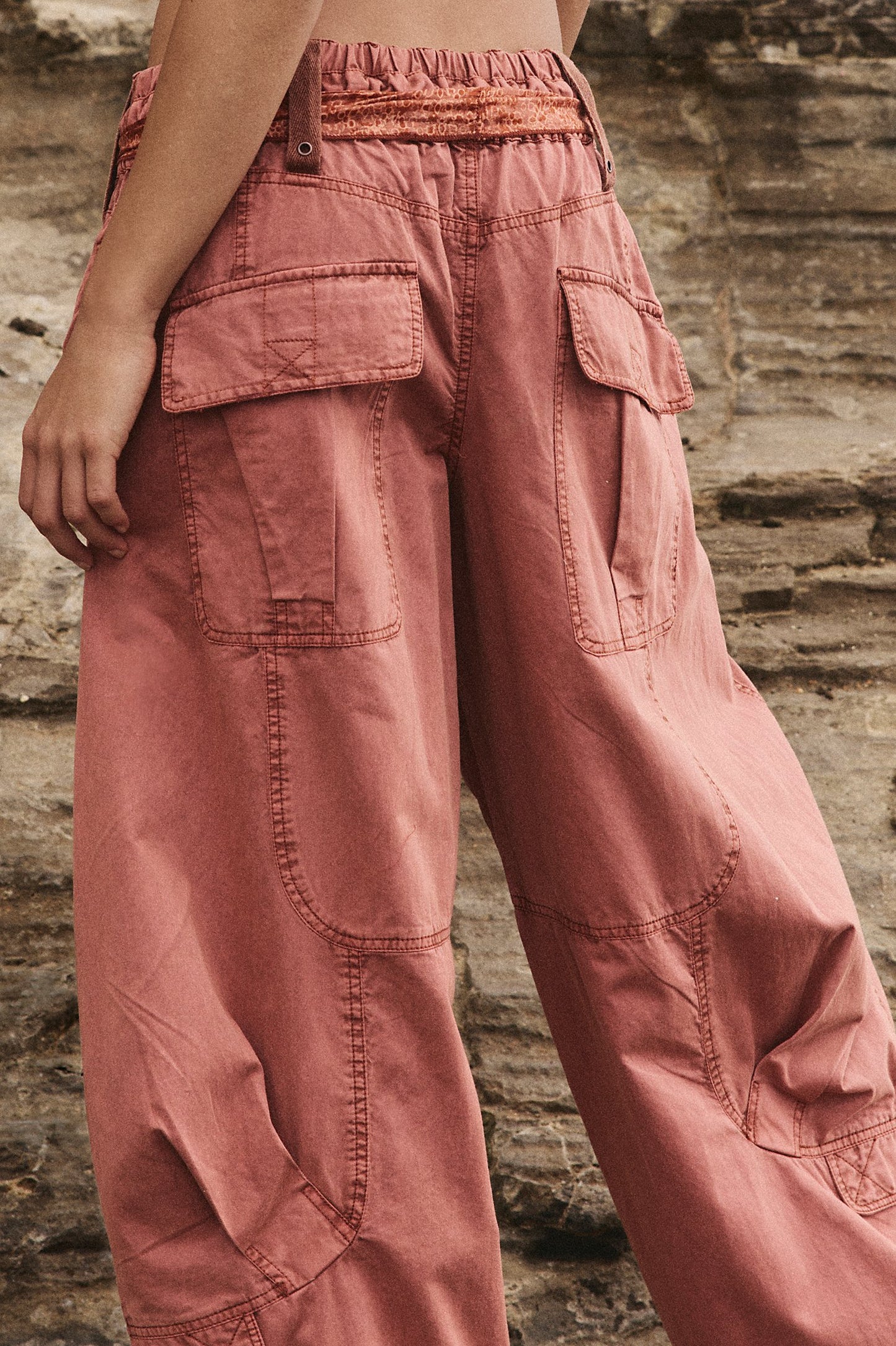 Free People Onset Parachute Pant in Paper Lantern