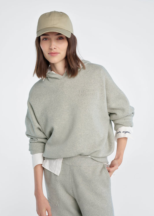 Favorite Daughter The Fatigue Sisters Hoodie in Heather Grey