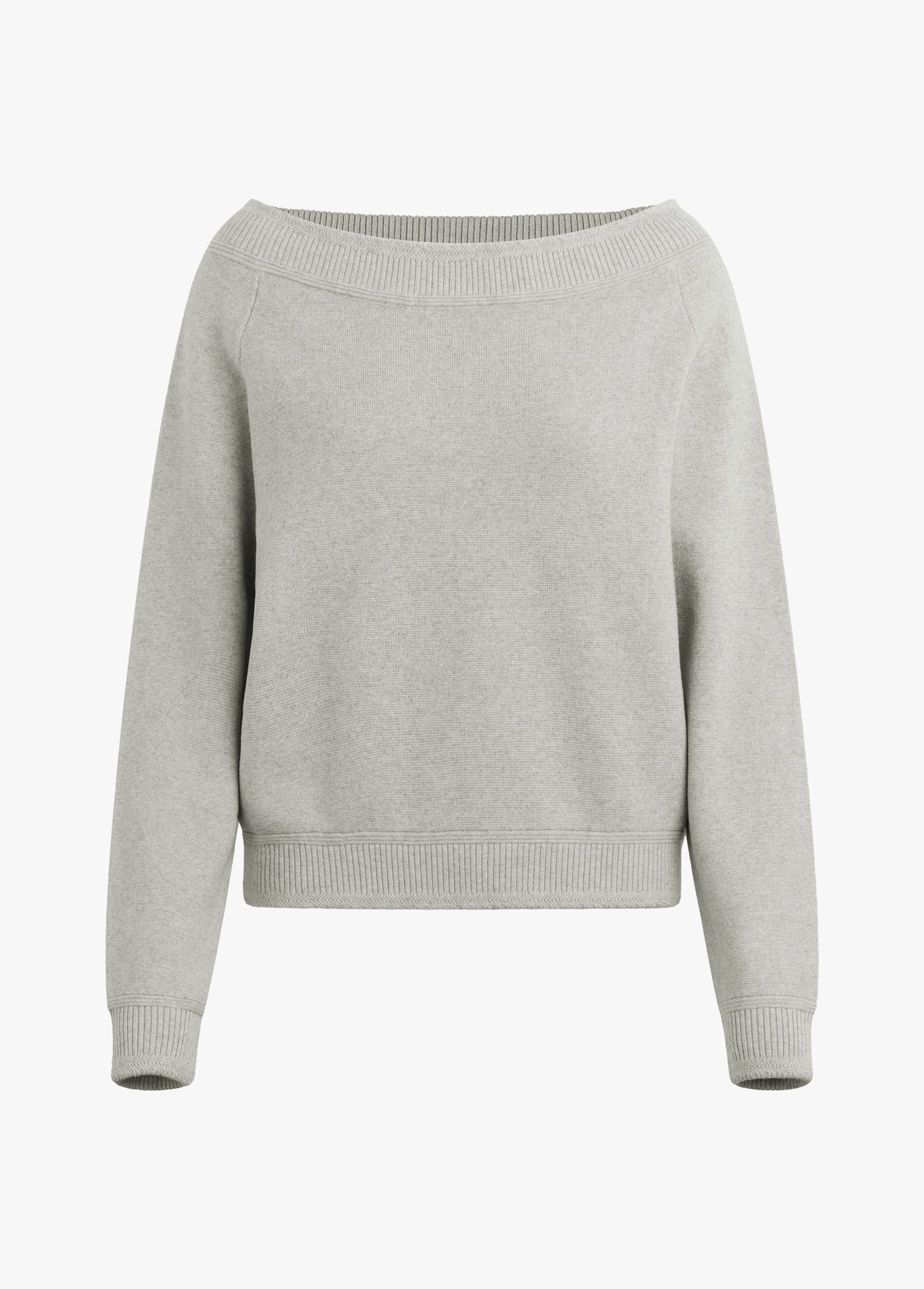 Favorite Daughter Fatigue Sisters Off Shoulder Top in Heather Grey