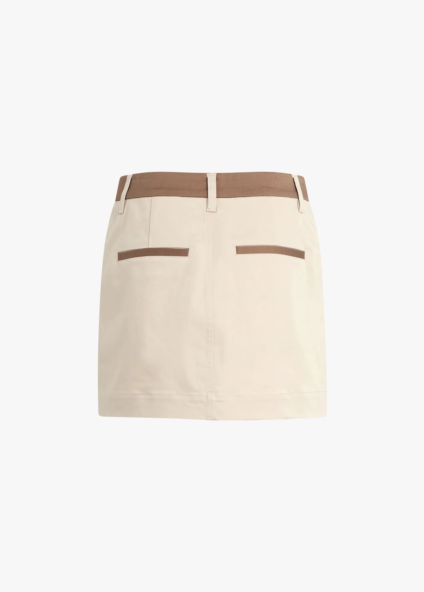 Favorite Daughter The Monica Skirt in Beige Khaki