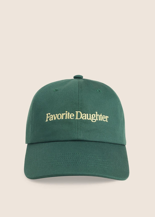 Favorite Daughter Logo Baseball Hat in Forest Canary