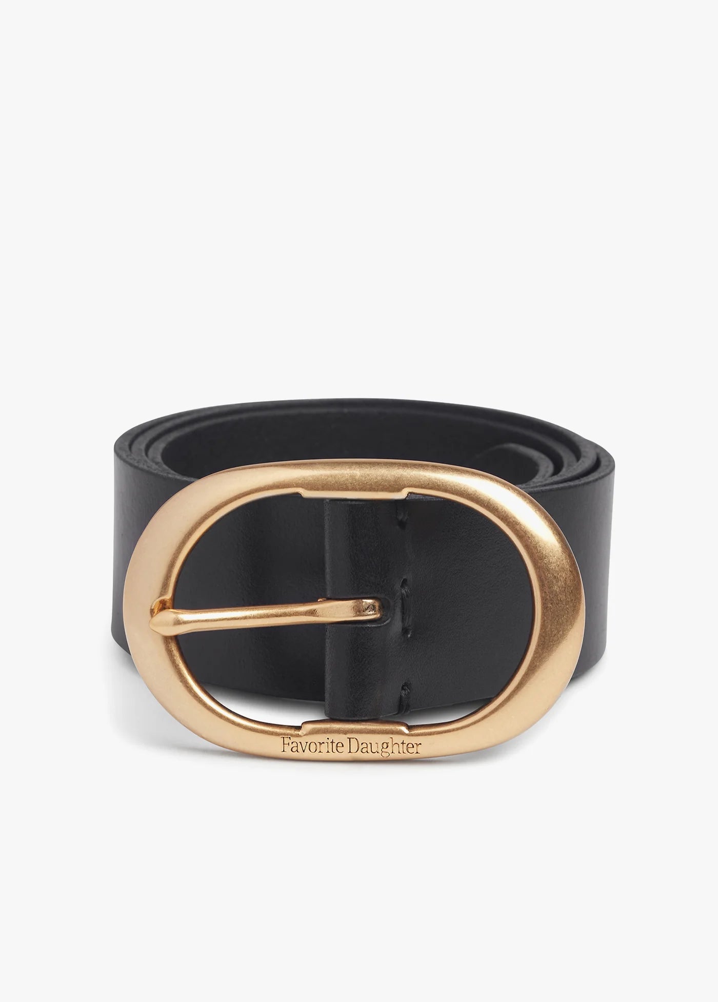 Favorite Daughter The Jean Belt in Black Antique Brass