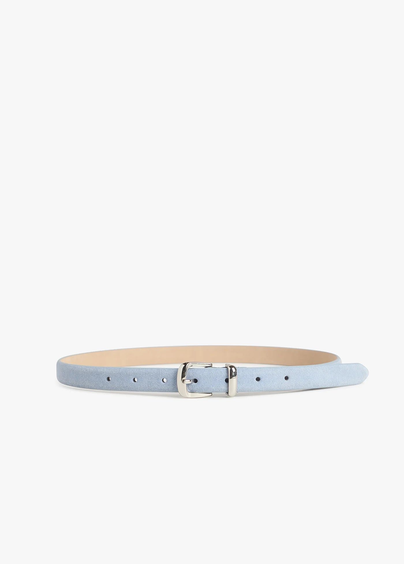 Favorite Daughter The Dottie Belt in Soft Blue Polished