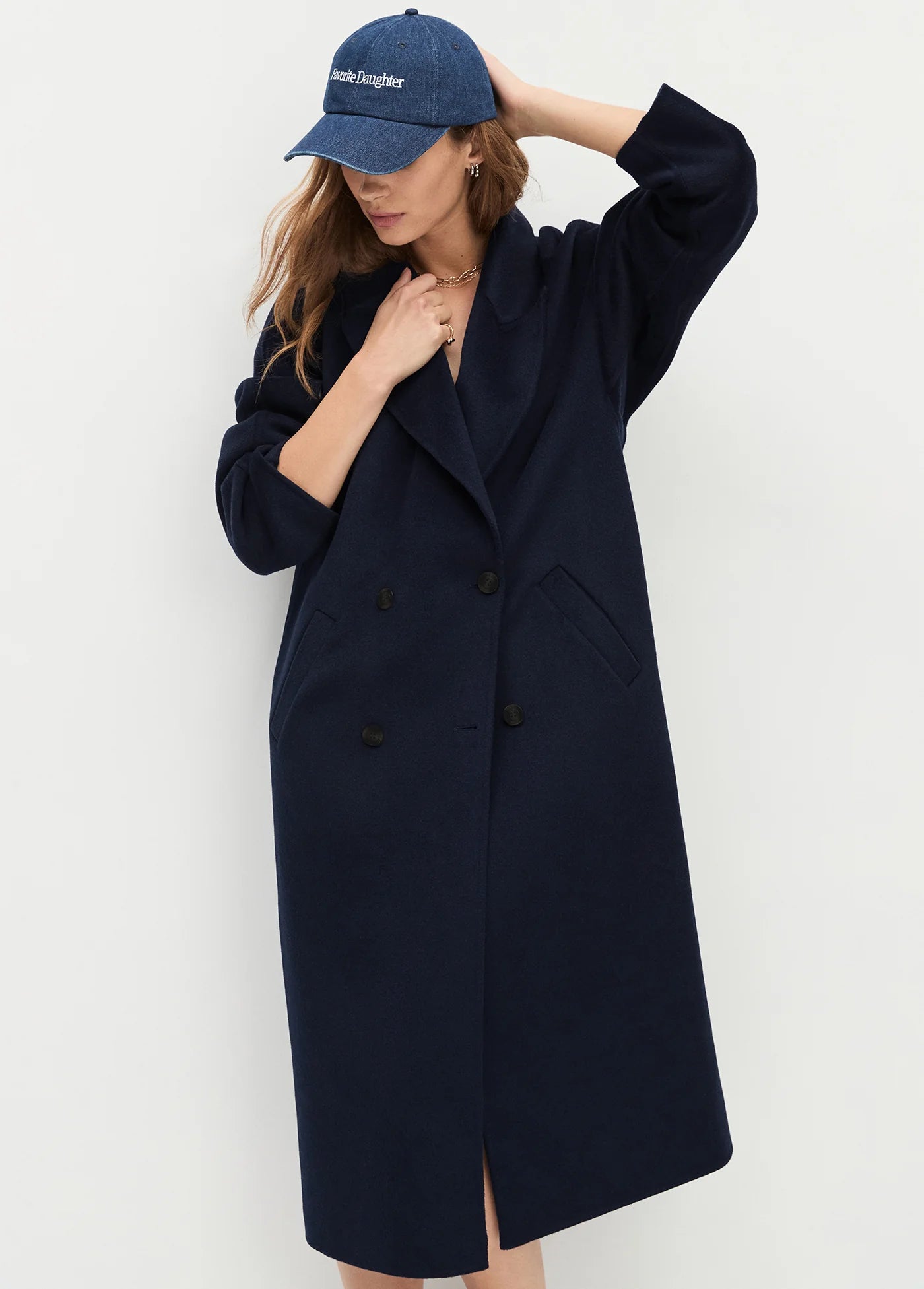 Favorite Daughter Logo Denim BB Cap