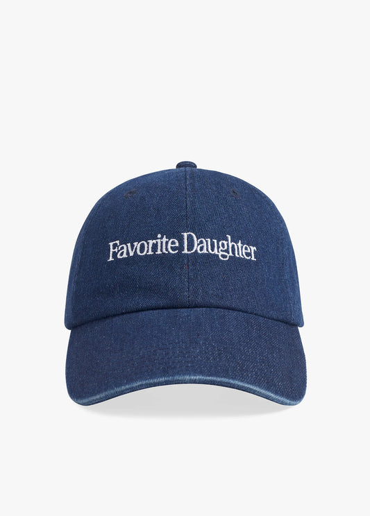Favorite Daughter Logo Denim BB Cap