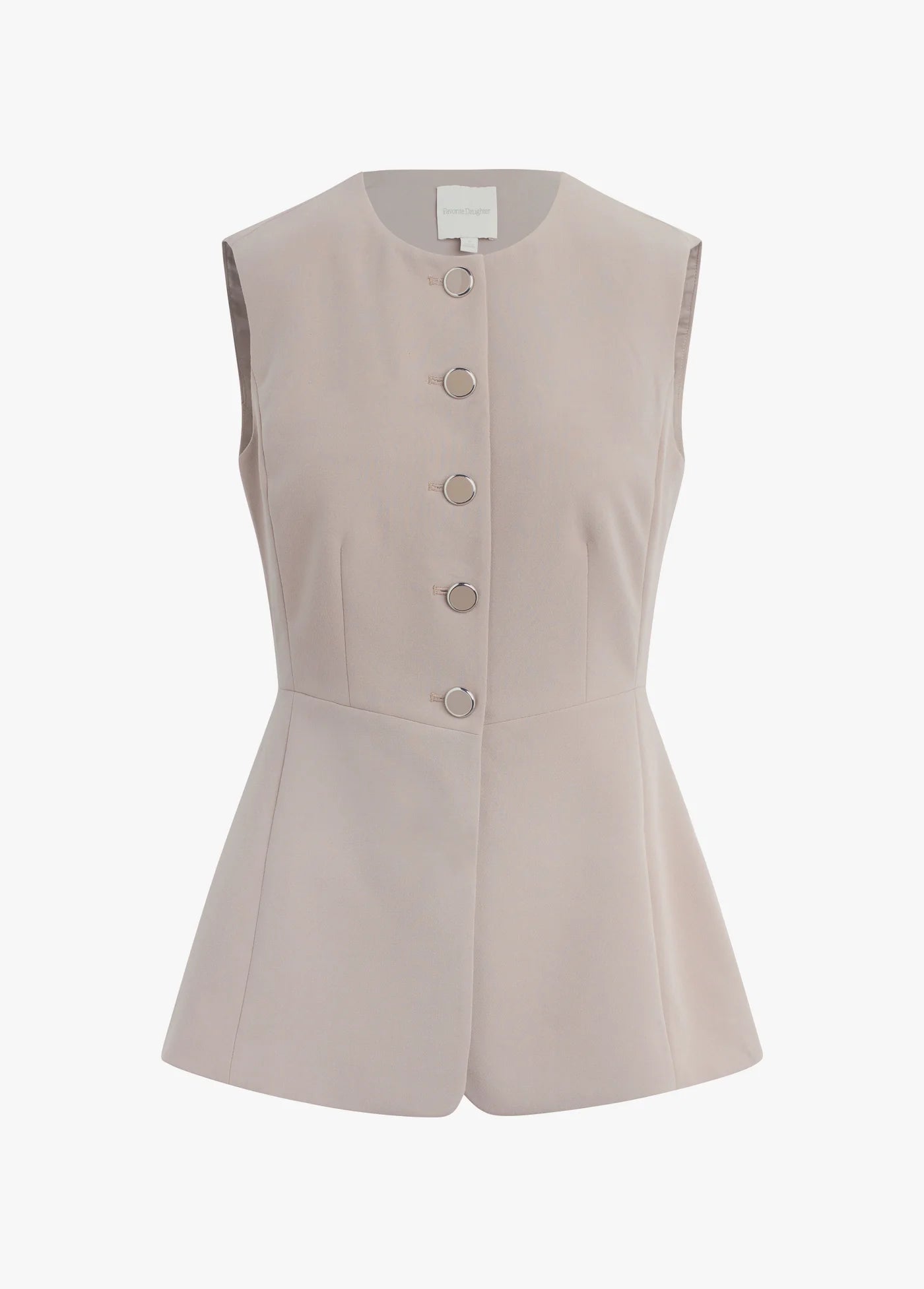 Favorite Daughter The Clocking In Top in Soft Taupe
