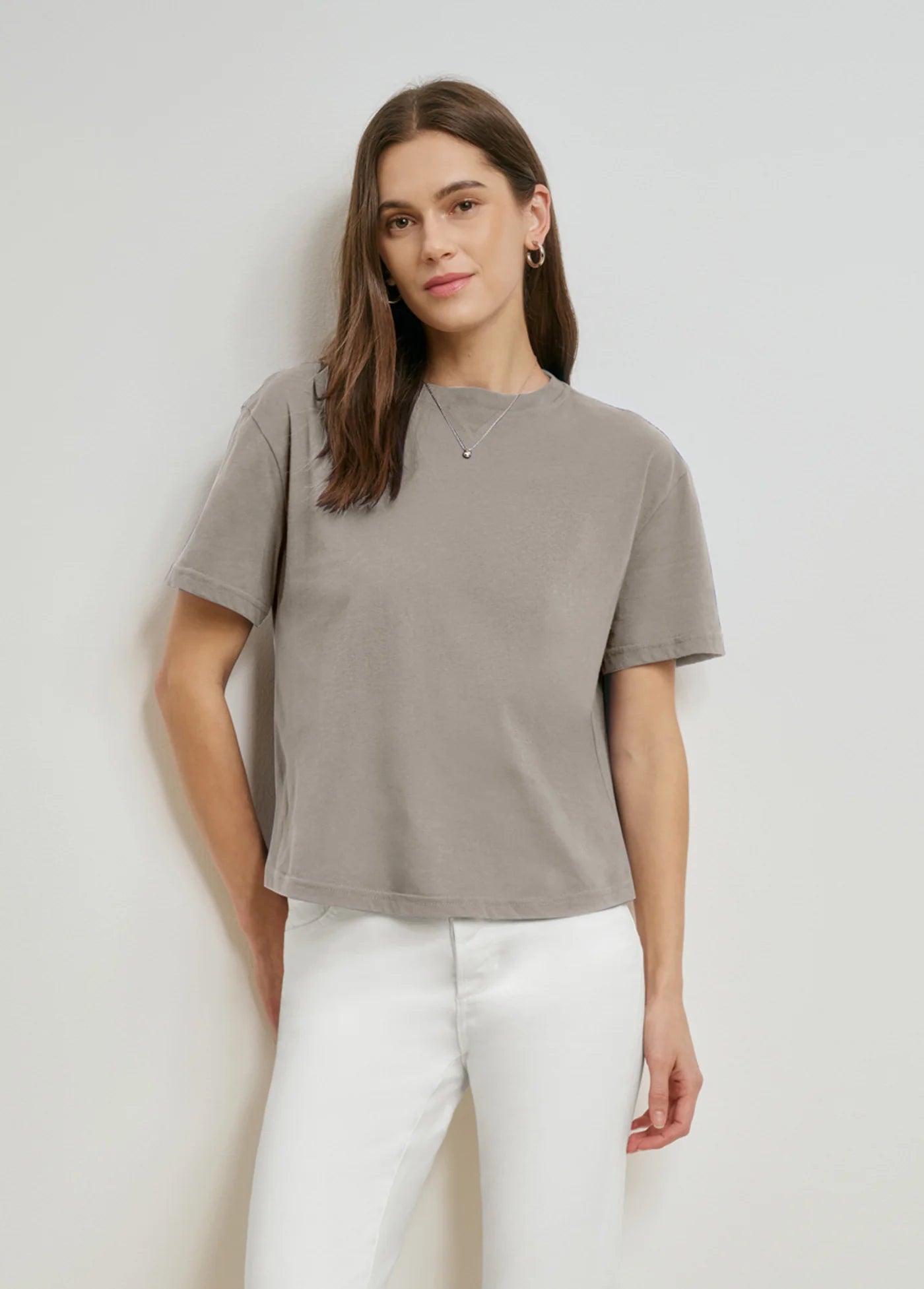Favorite Daughter The Favorite Tee in Soft Taupe