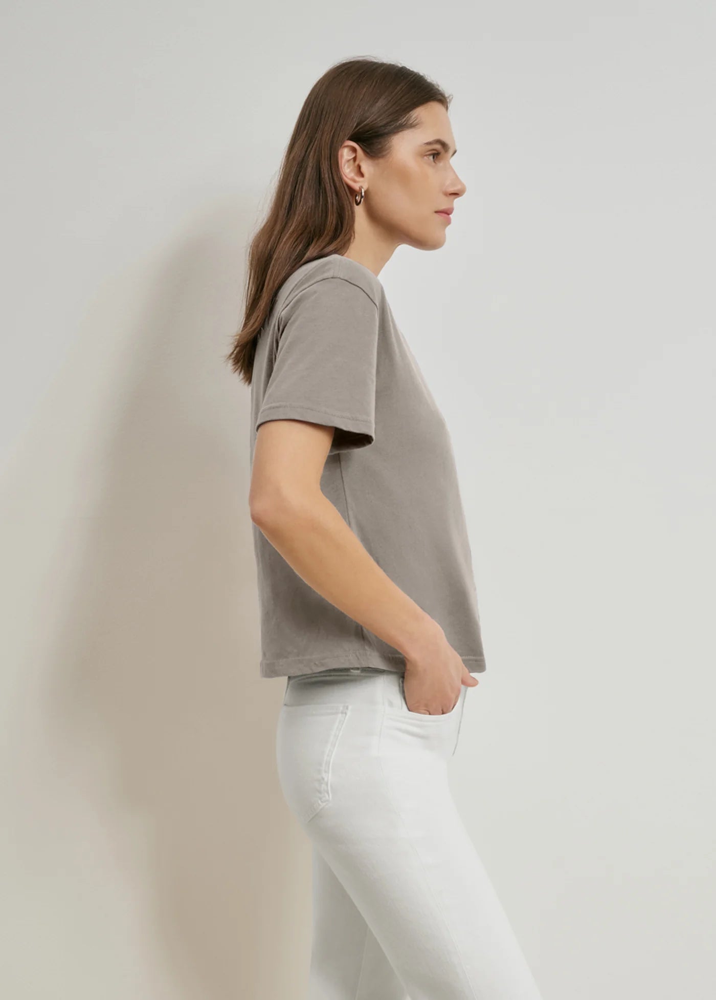 Favorite Daughter The Favorite Tee in Soft Taupe