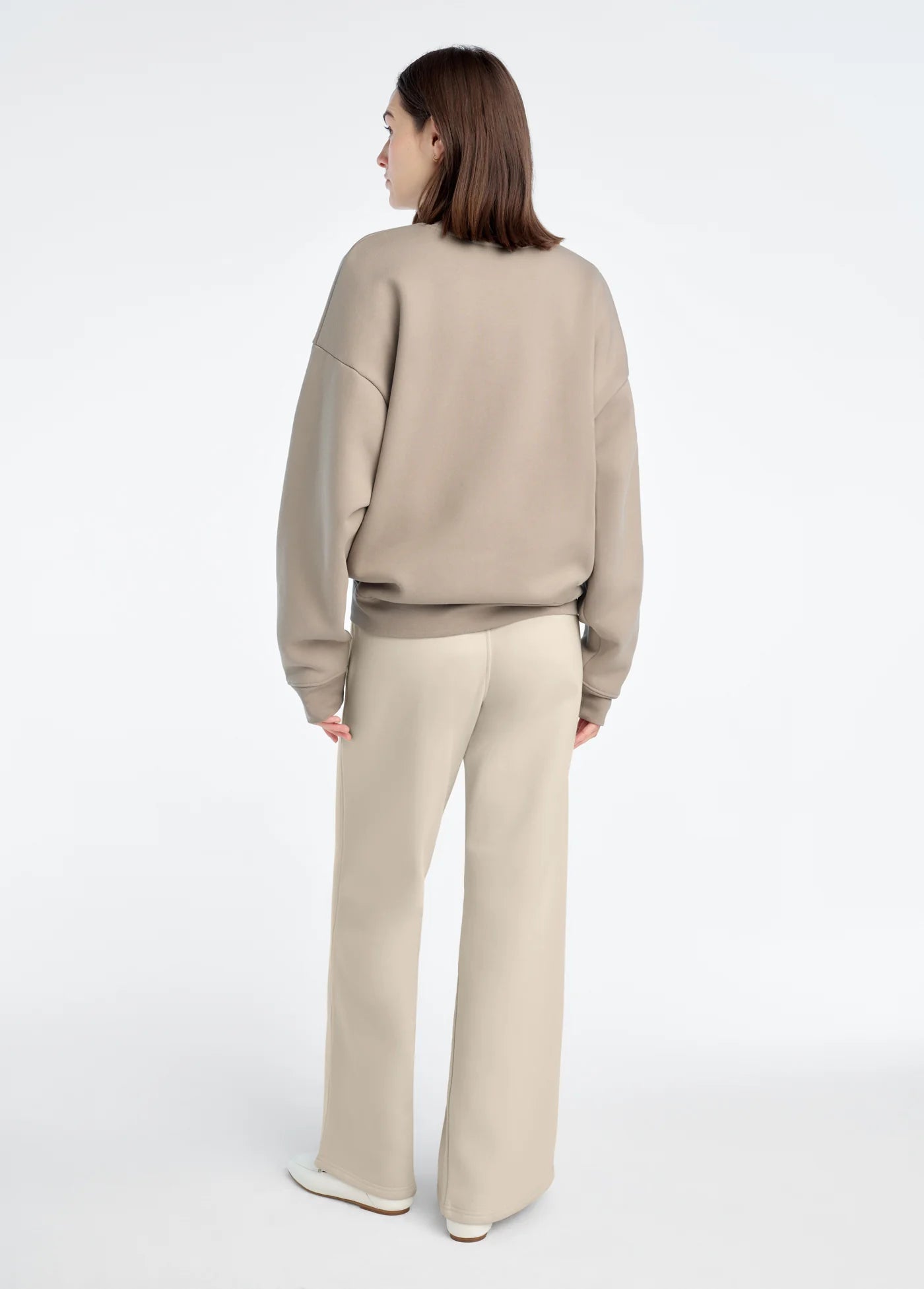 Favorite Daughter Collegiate Sweat in Soft Taupe