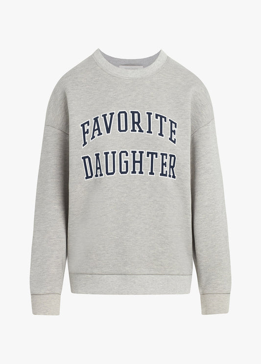 Favorite daughter Collegiate Sweatshirt in Heather Grey