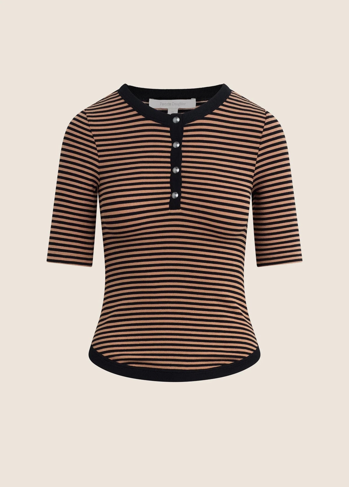 Favorite daughter Foundation Henley in Camel/Black