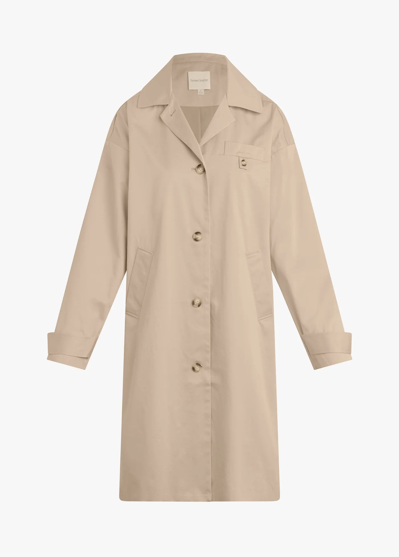 Favorite Daughter Easy Trench in Light Khaki