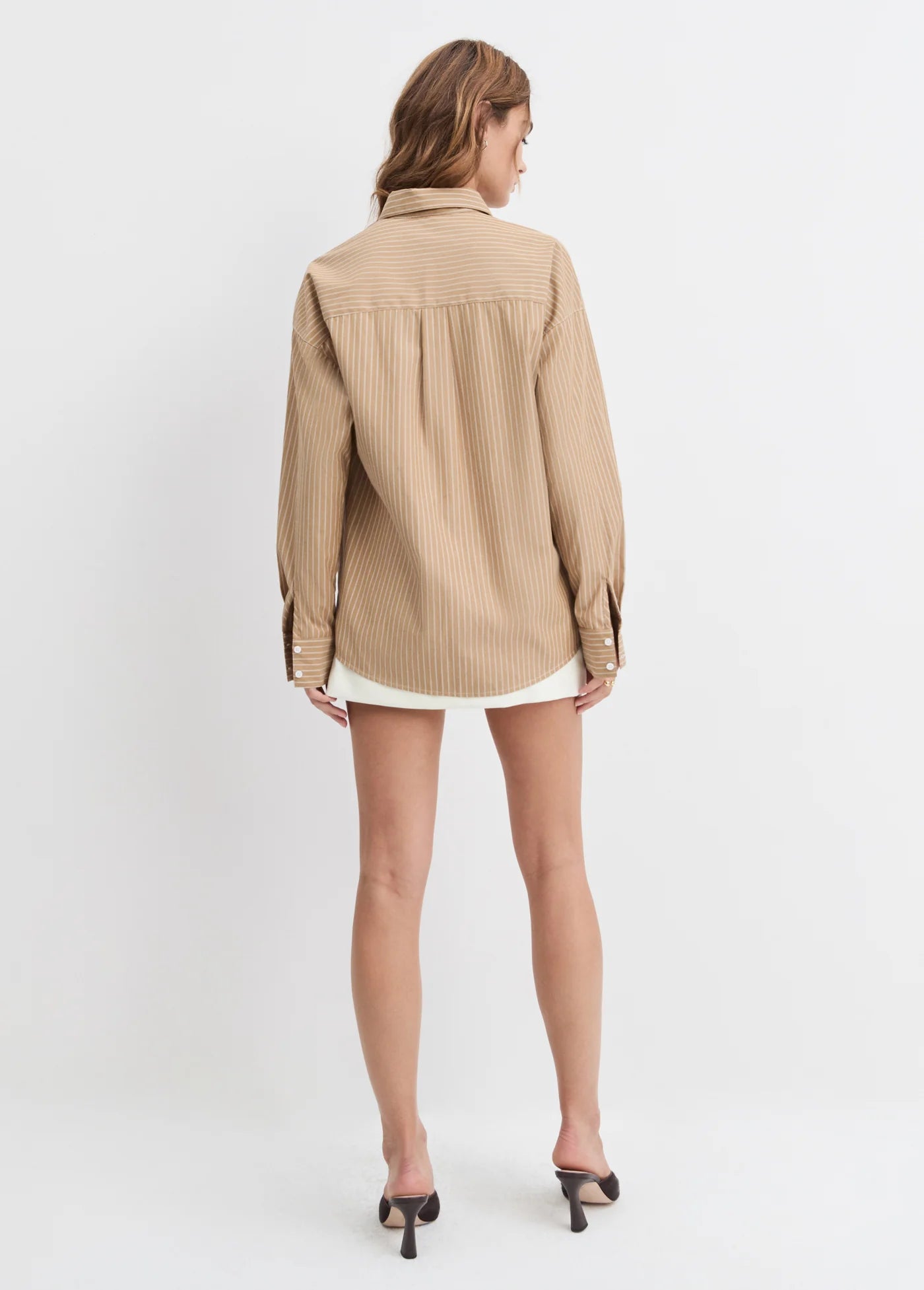 Favorite Daughter Ex Boyfriend Shirt in Oatmeal Stripe