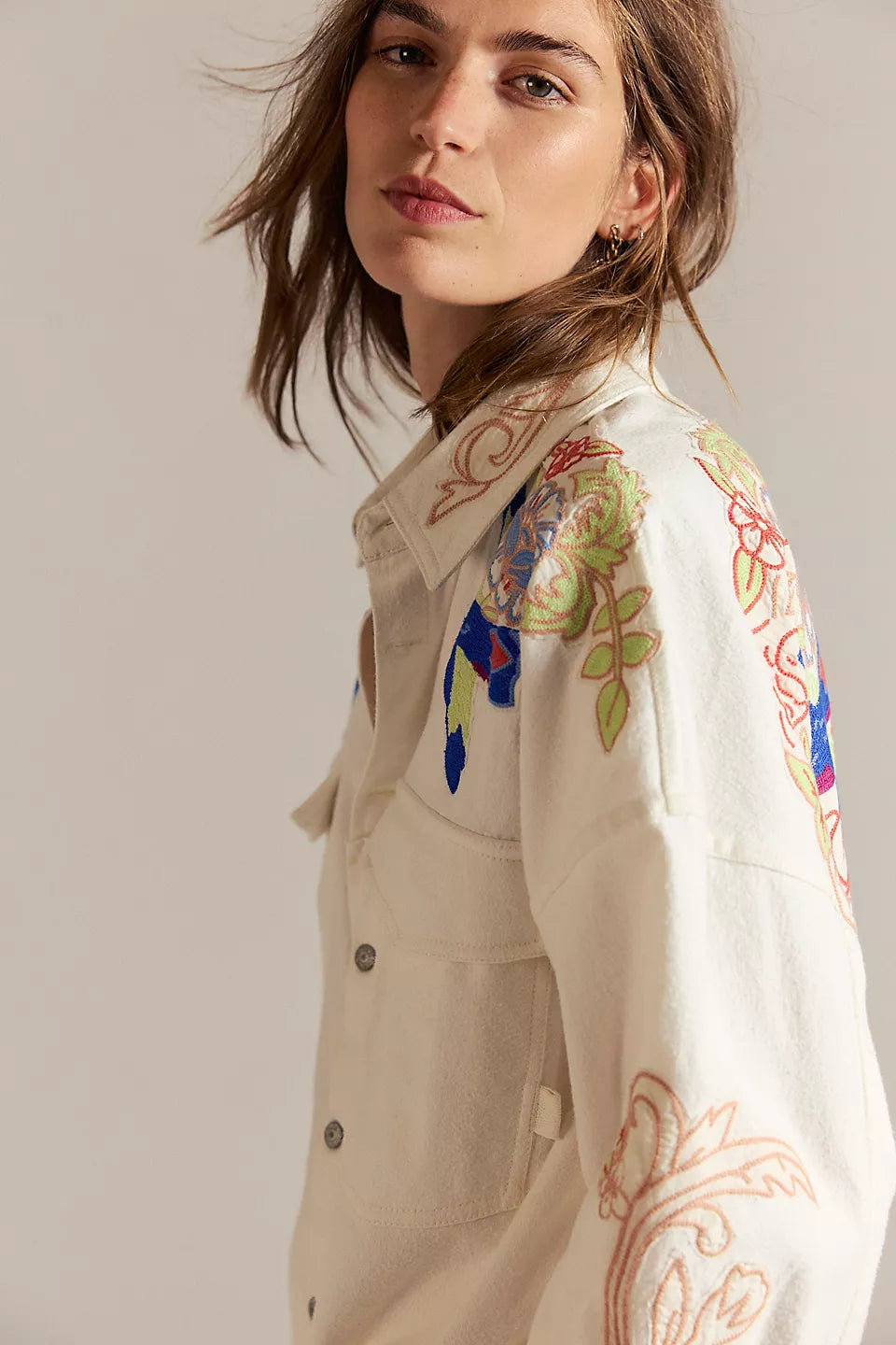 Free People Take Flight Emblem Shirt