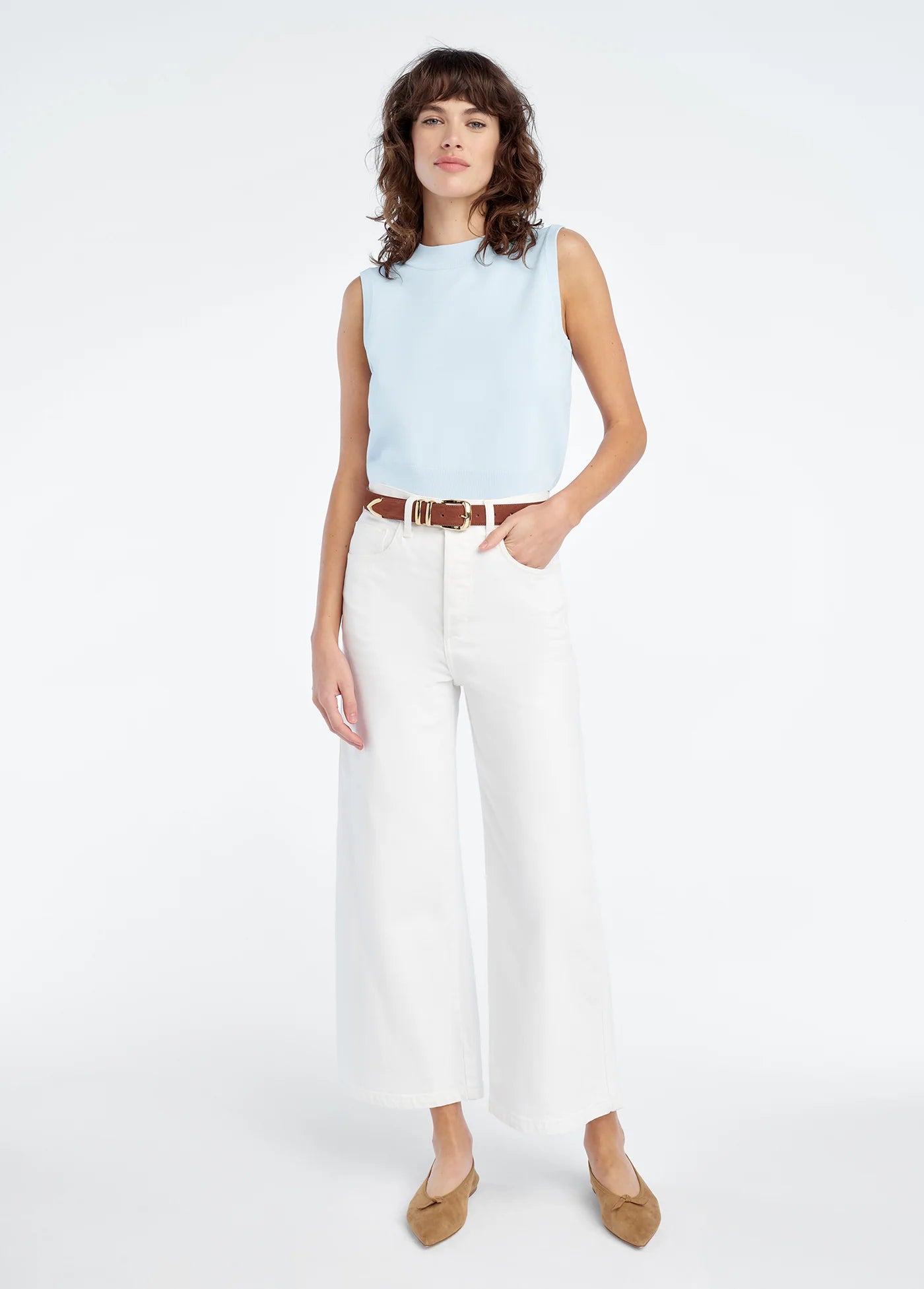 Favorite Daughter The Cecilia Tank in Sky Blue