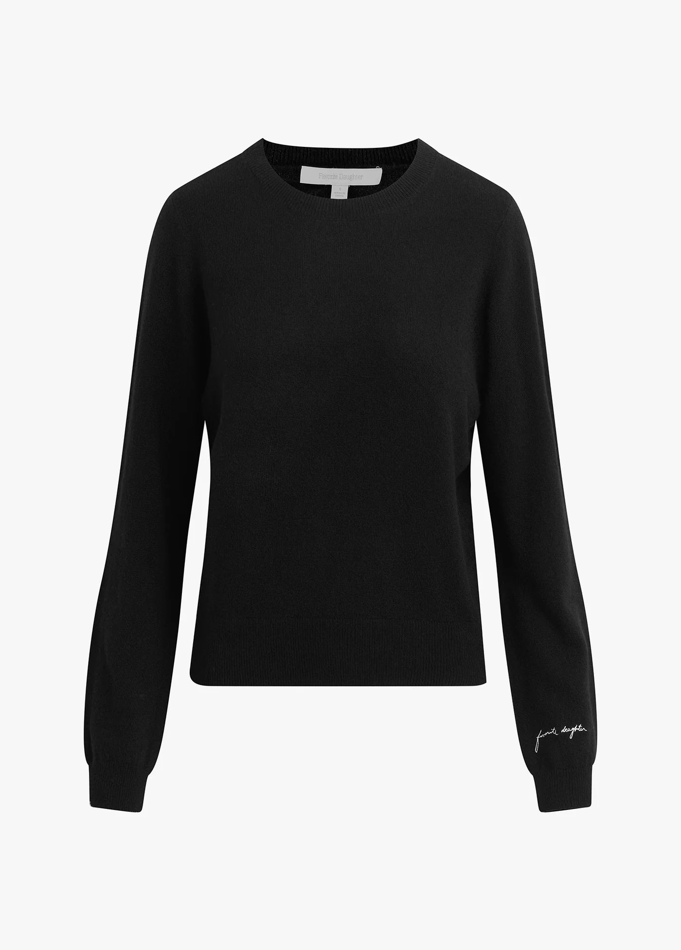 Favorite Daughter The Favorite Cashmere Crew Black