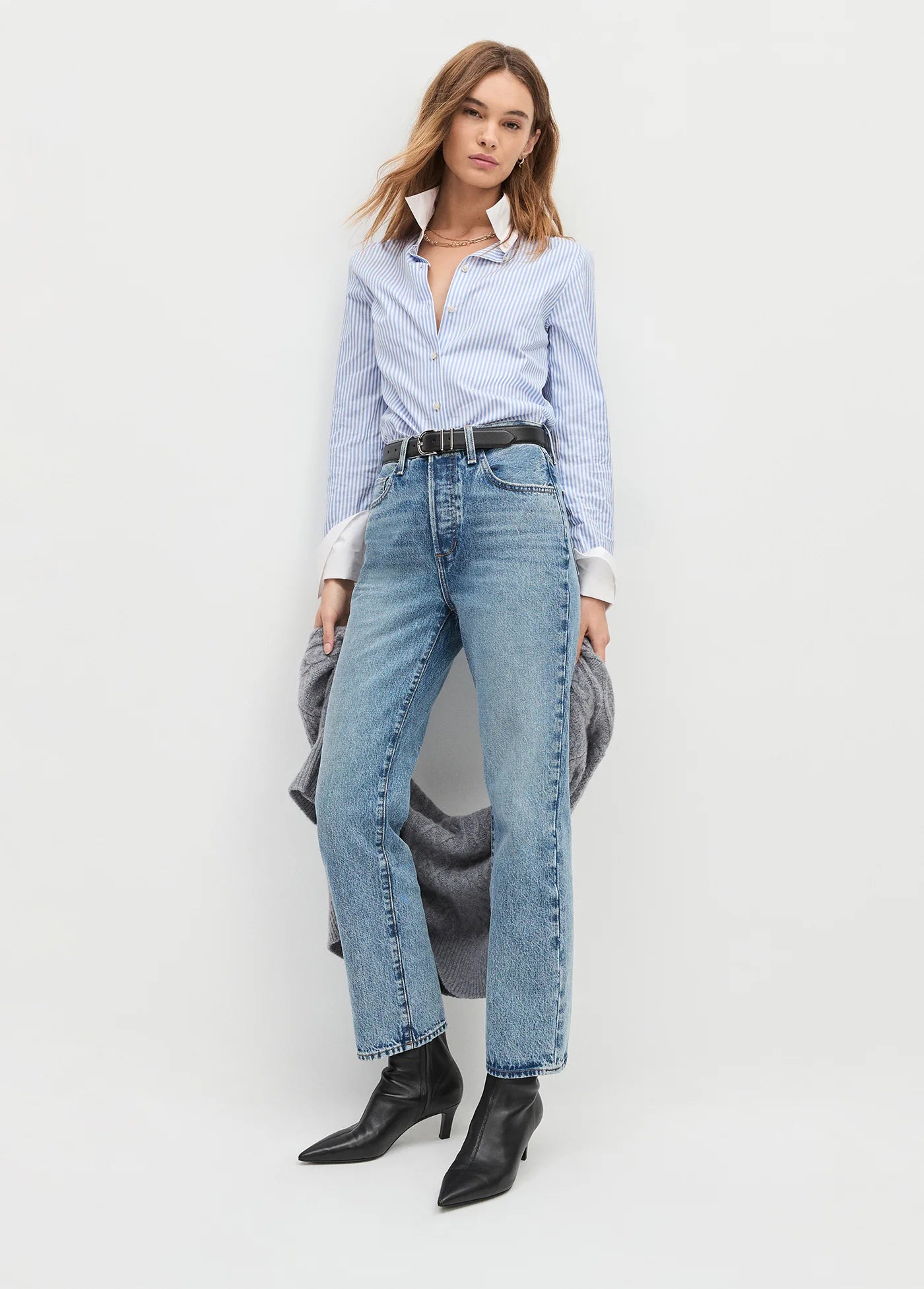 Favorite Daughter Cuffed Statement Shirt