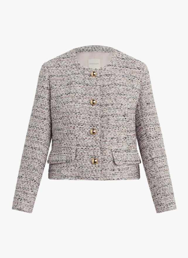 Favorite Daughter The Lady Jacket in Pink Tweed