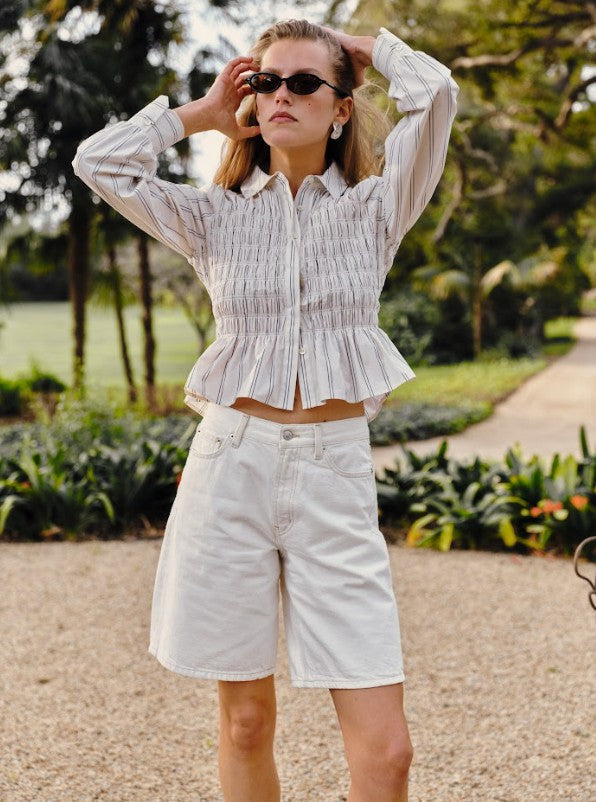 Rails Bradshaw Shirt in Palme Stripe