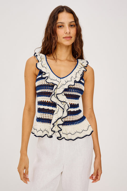Rails Luci-SL Top in Crete Stripe