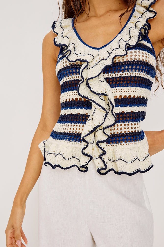 Rails Luci-SL Top in Crete Stripe